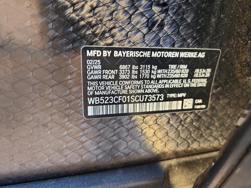 Aukcja sprzedaży 2025 Bmw Ix, vin: WB523CF01SCU73573, numer aukcji: 67316826
