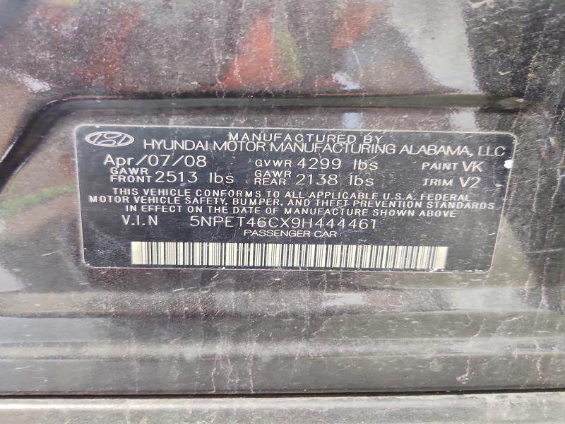 Продажа на аукционе авто 2009 Hyundai Sonata, vin: 5NPET46CX9H444461, номер лота: 66768826