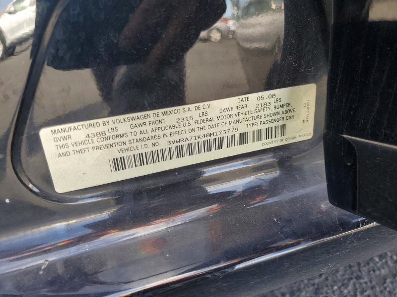 Продаж на аукціоні авто 2008 Volkswagen Jetta, vin: 3VWRA71K48M173779, номер лоту: 67860646