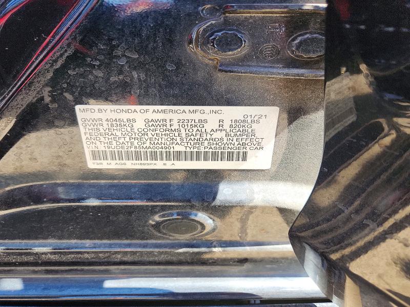 2021 Acura Ilx მანქანა იყიდება აუქციონზე, vin: 19UDE2F85MA004901, აუქციონის ნომერი: 70685036