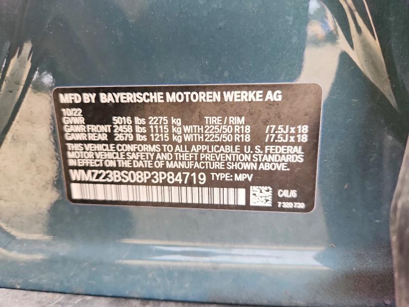 2023 Mini Cooper მანქანა იყიდება აუქციონზე, vin: WMZ23BS08P3P84719, აუქციონის ნომერი: 70773406