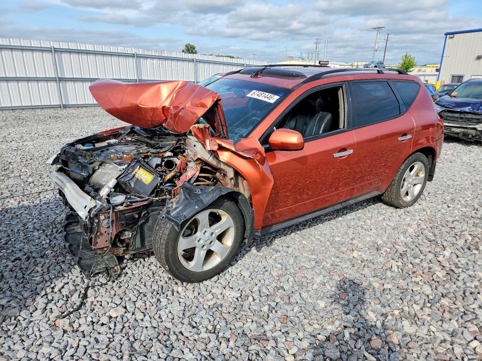Auction sale of the 2004 Nissan Murano, vin: JN8AZ08W44W313109, lot number: 67481446