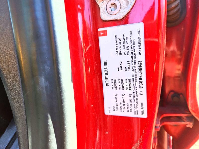 Продажа на аукционе авто 2018 Tesla Model 3, vin: 5YJ3E1EB5JF091428, номер лота: 67342206