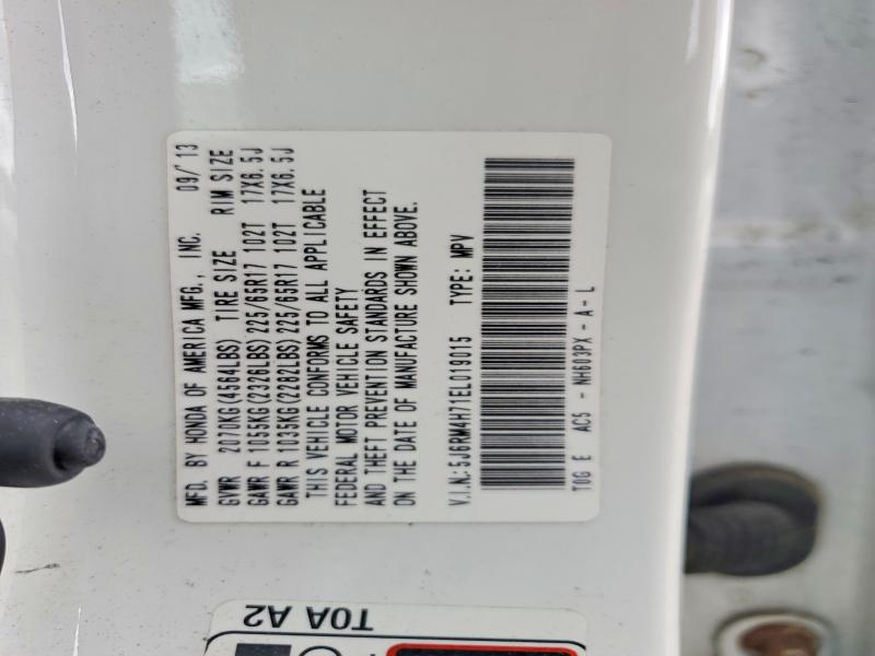 Продажа на аукционе авто 2014 Honda Cr-v, vin: 5J6RM4H71EL019015, номер лота: 68790806