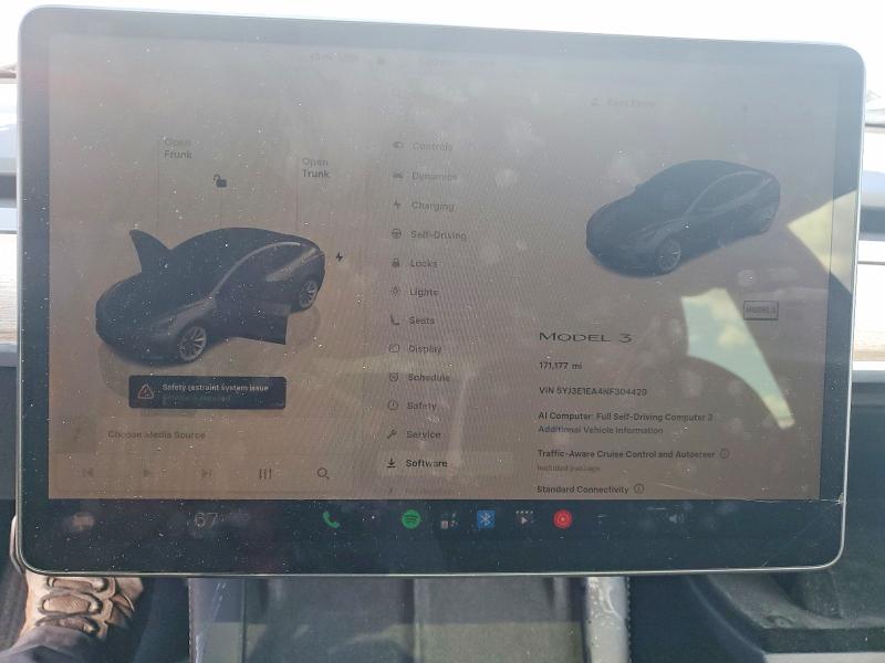 Aukcja sprzedaży 2022 Tesla Model 3, vin: 5YJ3E1EA4NF304429, numer aukcji: 67926816