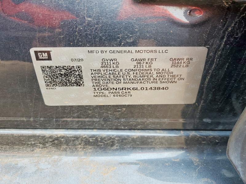Aukcja sprzedaży 2020 Cadillac Ct5, vin: 1G6DN5RK6L0143840, numer aukcji: 69425176