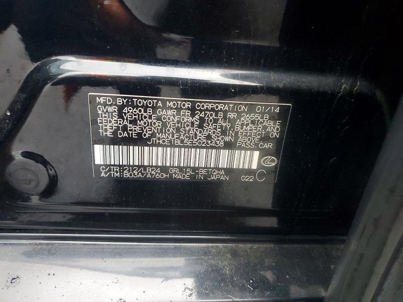 67263536 :رقم المزاد ، JTHCE1BL5E5023438 vin ، 2014 Lexus Gs مزاد بيع