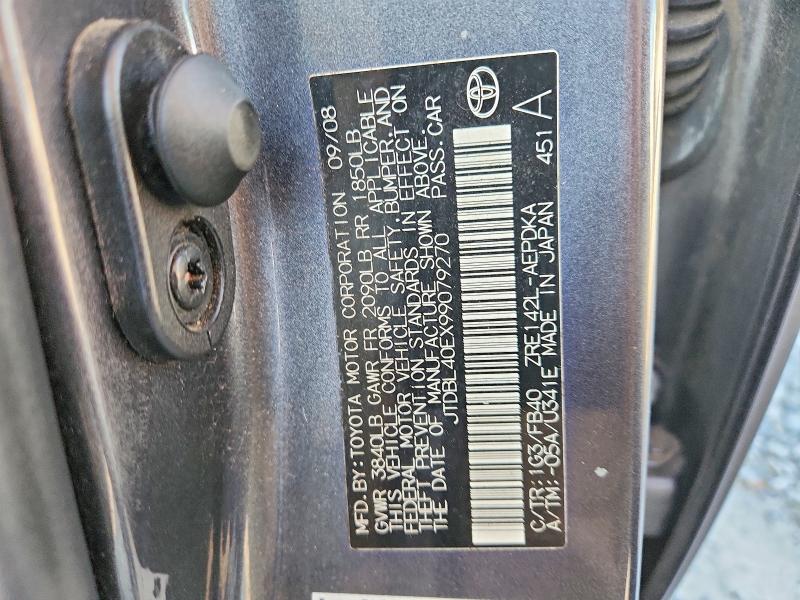 Продаж на аукціоні авто 2009 Toyota Corolla, vin: JTDBL40EX99079270, номер лоту: 69419906