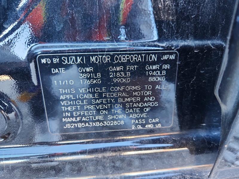 Продаж на аукціоні авто 2011 Suzuki Sx4, vin: JS2YB5A3XB6302808, номер лоту: 67477046