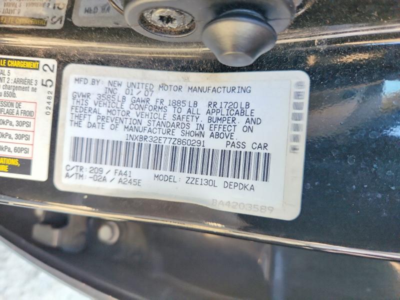 Продажа на аукционе авто 2007 Toyota Corolla, vin: 1NXBR32E77Z860291, номер лота: 68304866