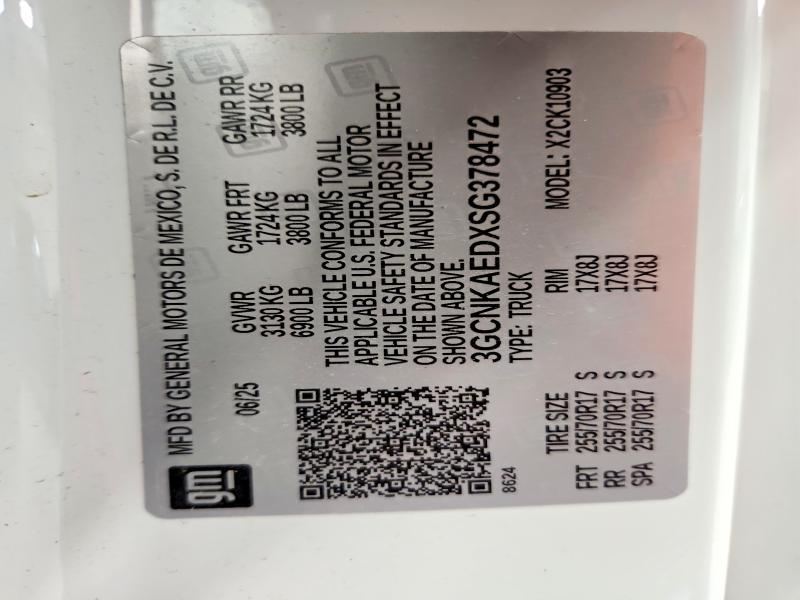 Продажа на аукционе авто 2025 Chevrolet Silverado, vin: 3GCNKAEDXSG378472, номер лота: 68917556