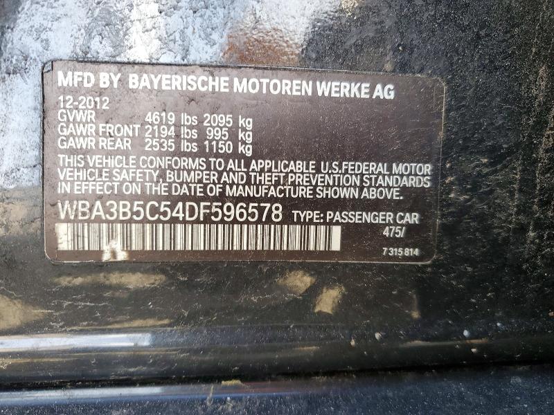 70253746 :رقم المزاد ، WBA3B5C54DF596578 vin ، 2013 Bmw 328 مزاد بيع