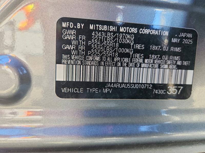Продажа на аукционе авто 2025 Mitsubishi Outlander Sport, vin: JA4ARUAU5SU010712, номер лота: 68870326