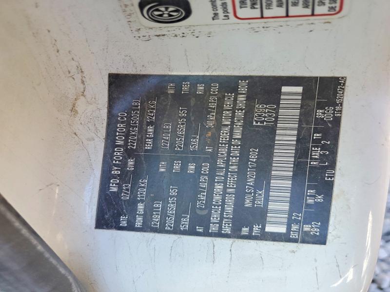 2013 Ford Transit Connect მანქანა იყიდება აუქციონზე, vin: NM0LS7AN2DT174602, აუქციონის ნომერი: 70000826