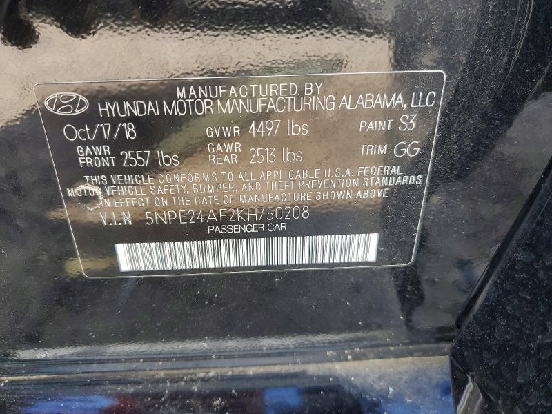 Продажа на аукционе авто 2019 Hyundai Sonata, vin: 5NPE24AF2KH750208, номер лота: 67620676