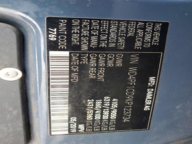 Aukcja sprzedaży 2019 Mercedes-benz Sprinter, vin: WD4PF1CD9KP123734, numer aukcji: 67251256