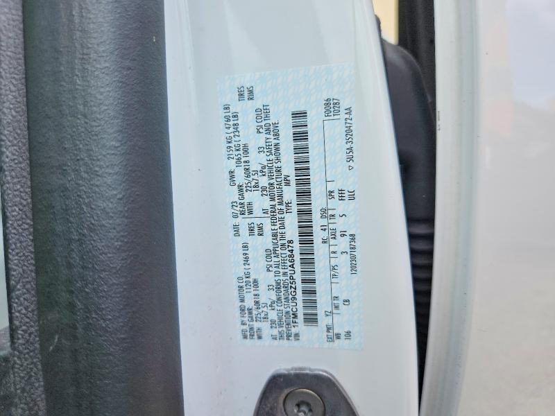 Продаж на аукціоні авто 2023 Ford Escape, vin: 1FMCU9GZ5PUA68478, номер лоту: 67196386