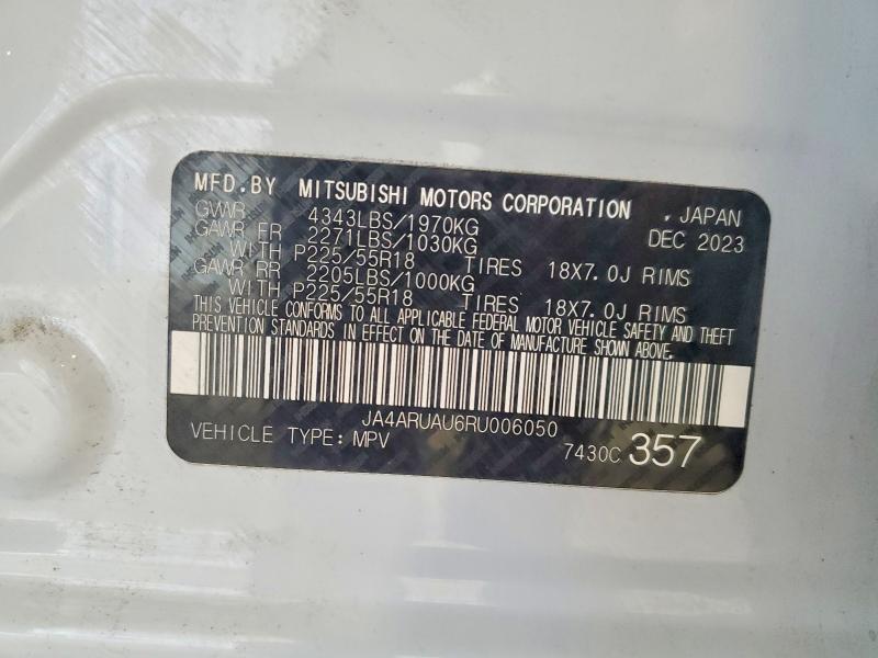 Aukcja sprzedaży 2024 Mitsubishi Outlander Sport, vin: JA4ARUAU6RU006050, numer aukcji: 68405426