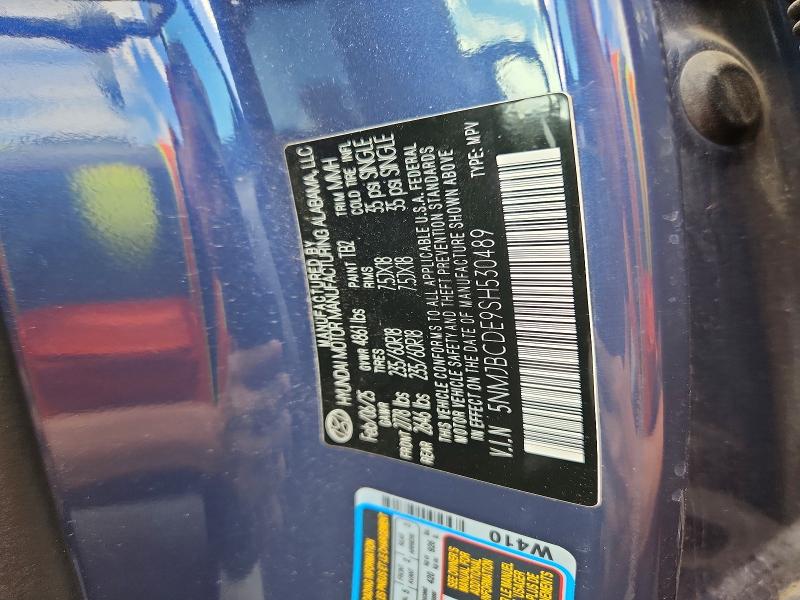 69142496 :رقم المزاد ، 5NMJBCDE9SH530489 vin ، 2025 Hyundai Tucson مزاد بيع