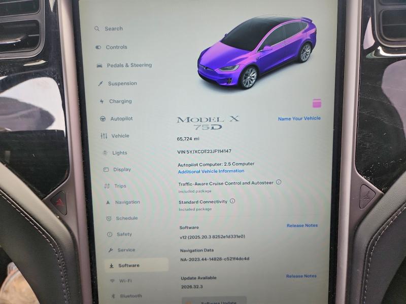 Aukcja sprzedaży 2018 Tesla Model X, vin: 5YJXCDE23JF114147, numer aukcji: 70428296