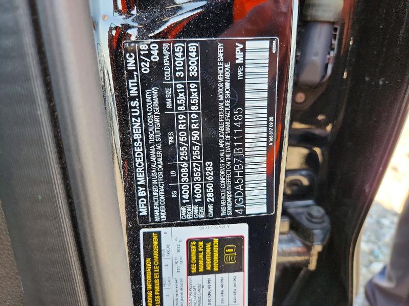 2018 Mercedes-benz Gle მანქანა იყიდება აუქციონზე, vin: 4JGDA5HB7JB111485, აუქციონის ნომერი: 69354866