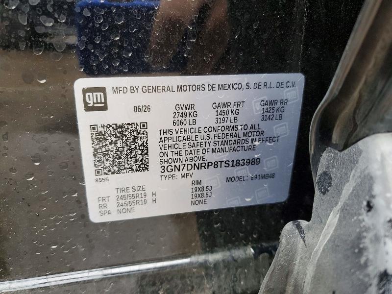 Продажа на аукционе авто 2026 Chevrolet Equinox, vin: 3GN7DNRP8TS183989, номер лота: 70940036