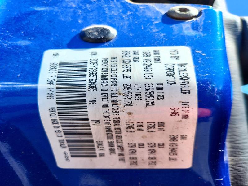 Aukcja sprzedaży 2005 Chrysler Pt Cruiser, vin: 3C8FY78G65T634385, numer aukcji: 68080166