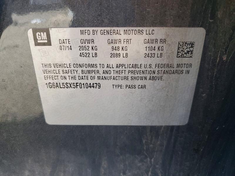 Продаж на аукціоні авто 2015 Cadillac Ats, vin: 1G6AL5SX5F0104479, номер лоту: 68876726