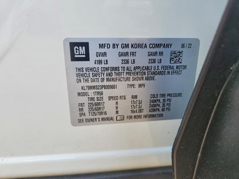 Продаж на аукціоні авто 2023 Chevrolet Trailblazer, vin: KL79MMS23PB009661, номер лоту: 70450066