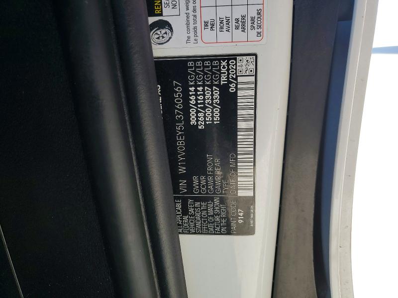 Aukcja sprzedaży 2020 Mercedes-benz Metris, vin: W1YV0BEY5L3760567, numer aukcji: 68820596