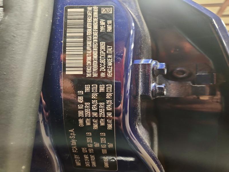 68850886 :رقم المزاد ، ZACCJBDT3GPC99059 vin ، 2016 Jeep Renegade مزاد بيع