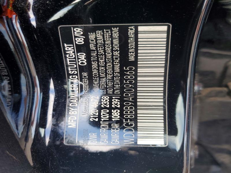 Aukcja sprzedaży 2010 Mercedes-benz C, vin: WDDGF8BB9AR095865, numer aukcji: 68434796