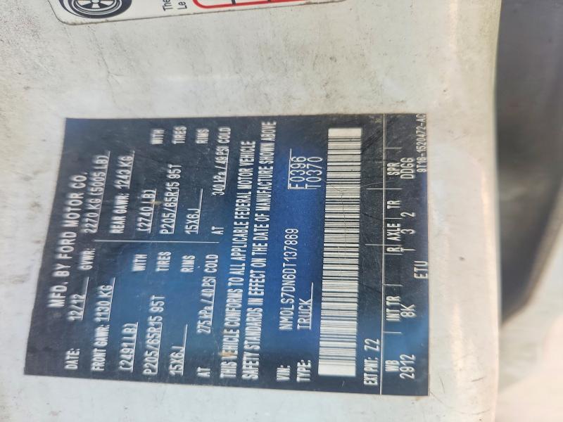 67439856 :رقم المزاد ، NM0LS7DN6DT137869 vin ، 2013 Ford Transit Connect مزاد بيع