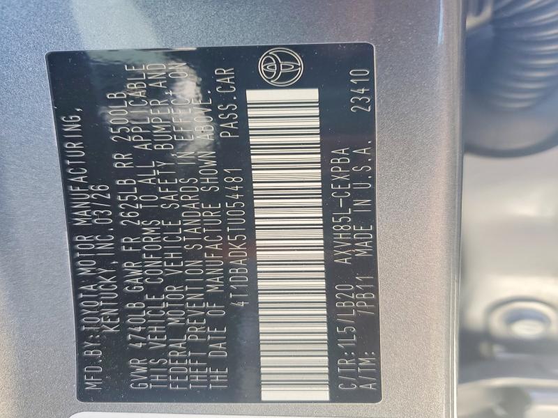 Продажа на аукционе авто 2026 Toyota Camry, vin: 4T1DBADK5TU054481, номер лота: 69426826