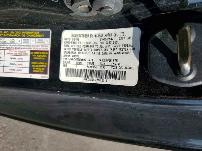 Продаж на аукціоні авто 2006 Infiniti G35, vin: JNKCV54E56M712411, номер лоту: 70292946