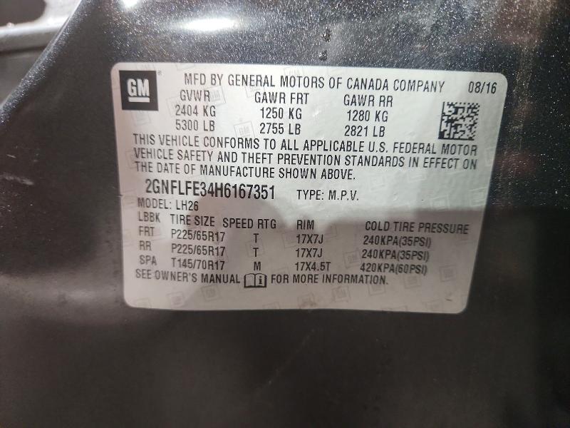 Продажа на аукционе авто 2017 Chevrolet Equinox, vin: 2GNFLFE34H6167351, номер лота: 69084796