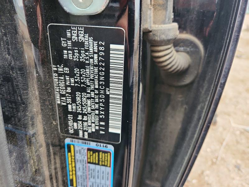 Продаж на аукціоні авто 2022 Kia Telluride, vin: 5XYP5DHC3NG227982, номер лоту: 70360316