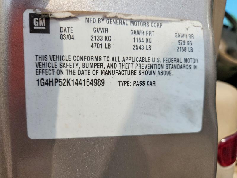 Продаж на аукціоні авто 2004 Buick Lesabre, vin: 1G4HP52K144164989, номер лоту: 67423966