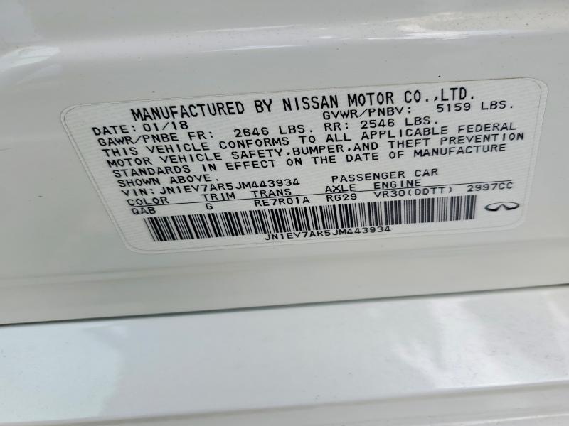 Продажа на аукционе авто 2018 Infiniti Q50, vin: JN1EV7AR5JM443934, номер лота: 68373406