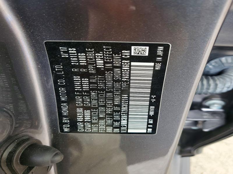 69752676 :رقم المزاد ، JHMCR6F72HC022164 vin ، 2017 Honda Accord مزاد بيع