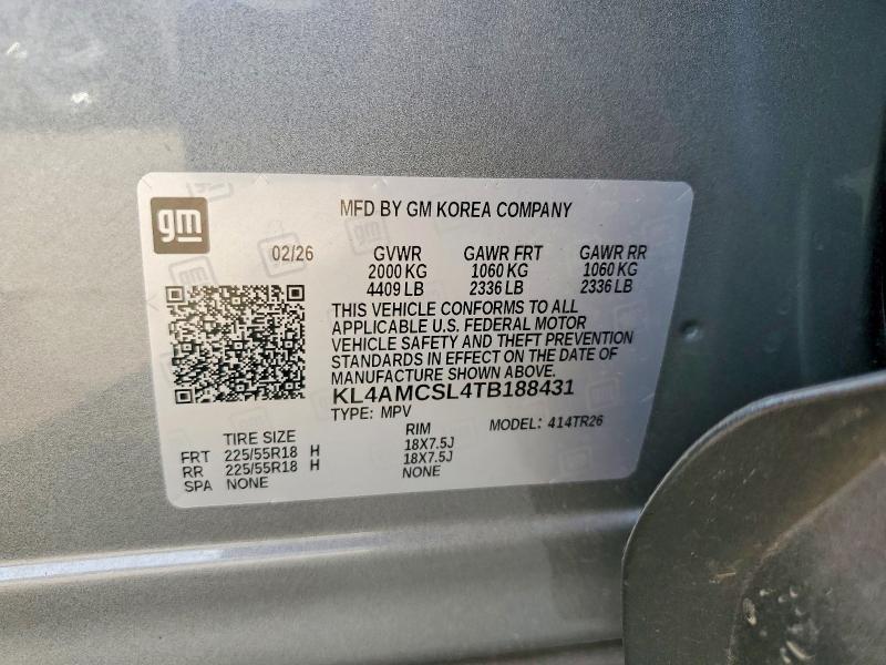 70298806 :رقم المزاد ، KL4AMCSL4TB188431 vin ، 2026 Buick Encore Gx مزاد بيع