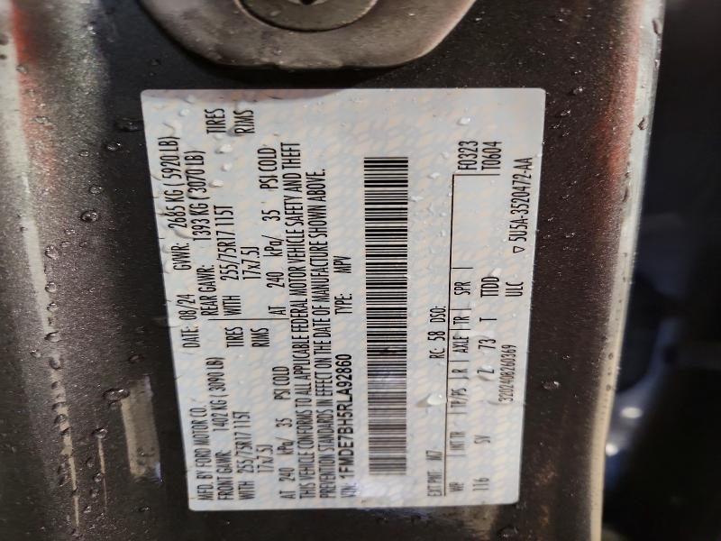 2024 Ford Bronco მანქანა იყიდება აუქციონზე, vin: 1FMDE7BH5RLA92860, აუქციონის ნომერი: 68258176