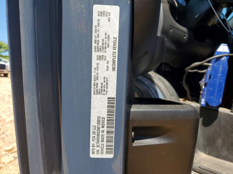 Aukcja sprzedaży 2022 Ram Promaster 3500, vin: 3C7WRVMG2NE126012, numer aukcji: 65392036