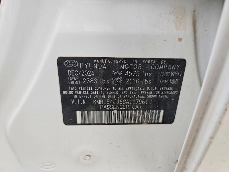 68918486 :رقم المزاد ، KMHL54JJ6SA117961 vin ، 2025 Hyundai Sonata Hybrid مزاد بيع