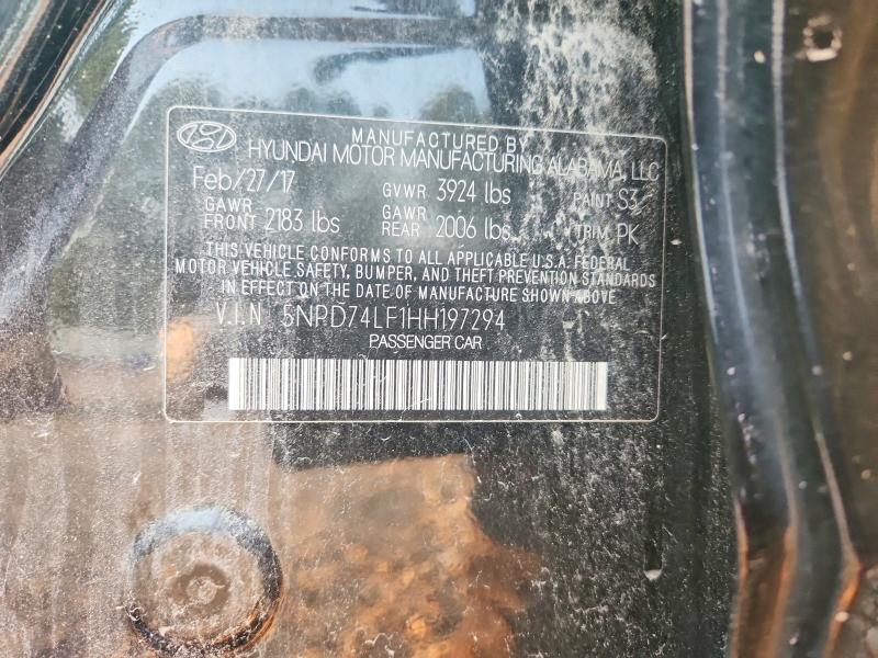 Aukcja sprzedaży 2017 Hyundai Elantra, vin: 5NPD74LF1HH197294, numer aukcji: 69160706