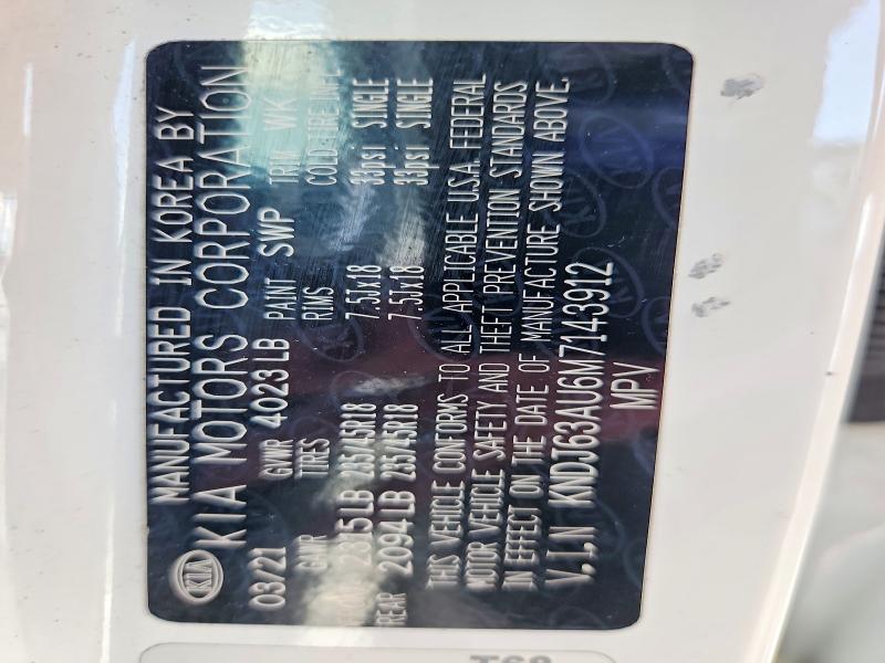 Продажа на аукционе авто 2021 Kia Soul, vin: KNDJ63AU6M7143912, номер лота: 68207176
