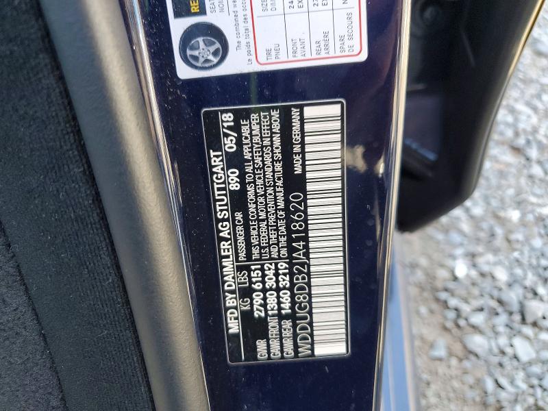 67007246 :رقم المزاد ، WDDUG8DB2JA418620 vin ، 2018 Mercedes-benz S مزاد بيع