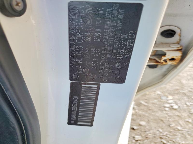 68540056 :رقم المزاد ، KNAFU4A26D5738400 vin ، 2013 Kia Forte مزاد بيع