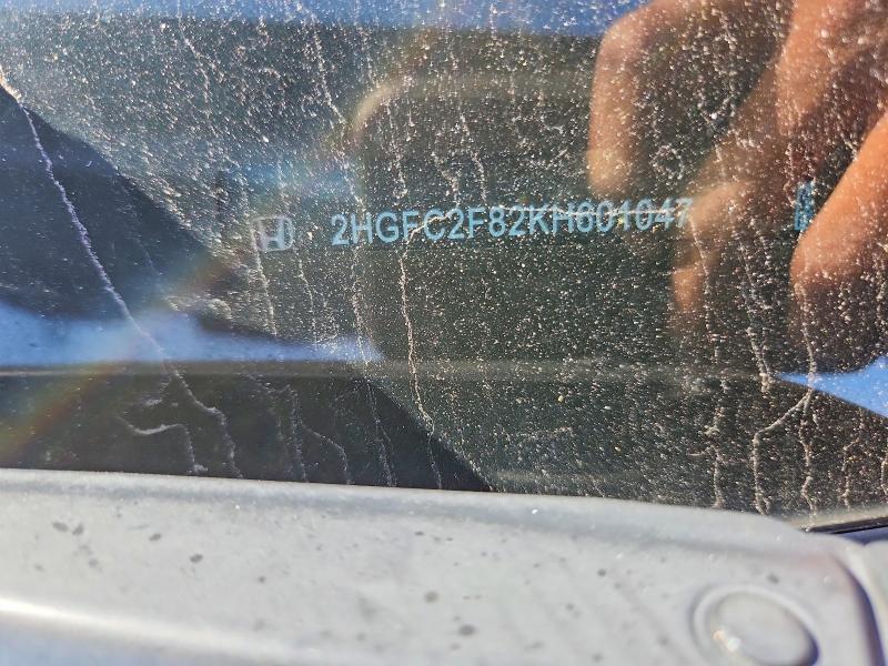 Aukcja sprzedaży 2019 Honda Civic, vin: 2HGFC2F82KH601047, numer aukcji: 70440516