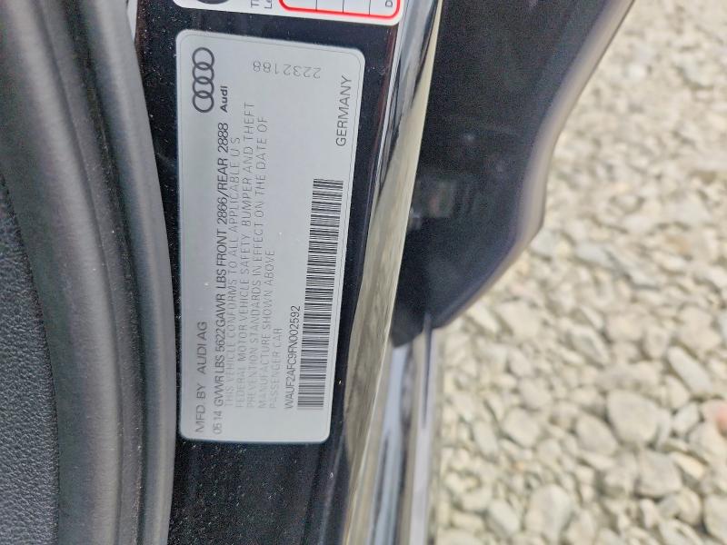 68173126 :رقم المزاد ، WAUF2AFC9FN002592 vin ، 2015 Audi S6 مزاد بيع
